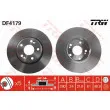 Jeu de 2 disques de frein avant TRW DF4179 - Visuel 1