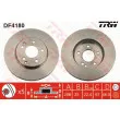 Jeu de 2 disques de frein avant TRW DF4180 - Visuel 1