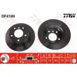 Jeu de 2 disques de frein arrière TRW DF4188 - Visuel 1