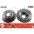 Jeu de 2 disques de frein arrière TRW DF4189 - Visuel 1