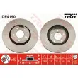 Jeu de 2 disques de frein avant TRW DF4190 - Visuel 1