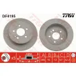 Jeu de 2 disques de frein arrière TRW DF4195 - Visuel 1