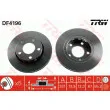 Jeu de 2 disques de frein arrière TRW DF4196 - Visuel 1