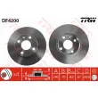 Jeu de 2 disques de frein arrière TRW DF4200 - Visuel 1