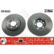 Jeu de 2 disques de frein avant TRW DF4202 - Visuel 1