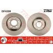 Jeu de 2 disques de frein arrière TRW DF4208 - Visuel 1