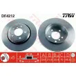 Jeu de 2 disques de frein arrière TRW DF4212 - Visuel 1