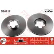 Jeu de 2 disques de frein avant TRW DF4217 - Visuel 1