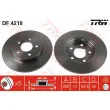 Jeu de 2 disques de frein arrière TRW DF4218 - Visuel 1