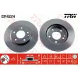 Jeu de 2 disques de frein avant TRW DF4224 - Visuel 1