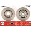 Jeu de 2 disques de frein avant TRW DF4226 - Visuel 1