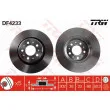 Jeu de 2 disques de frein avant TRW DF4233 - Visuel 1