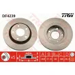Jeu de 2 disques de frein arrière TRW DF4239 - Visuel 1