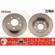 Jeu de 2 disques de frein arrière TRW DF4245 - Visuel 1