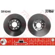 Jeu de 2 disques de frein avant TRW DF4246 - Visuel 1