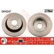 Jeu de 2 disques de frein arrière TRW DF4247 - Visuel 1