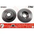Jeu de 2 disques de frein arrière TRW DF4251 - Visuel 1