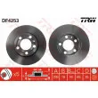 Jeu de 2 disques de frein avant TRW DF4253 - Visuel 1