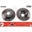 Jeu de 2 disques de frein arrière TRW DF4263 - Visuel 1