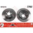Jeu de 2 disques de frein arrière TRW DF4270 - Visuel 1