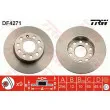 Jeu de 2 disques de frein arrière TRW DF4271 - Visuel 1