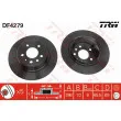 Jeu de 2 disques de frein arrière TRW DF4279 - Visuel 1