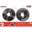 Jeu de 2 disques de frein avant TRW DF4283 - Visuel 1