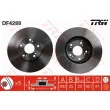 Jeu de 2 disques de frein avant TRW DF4288 - Visuel 1
