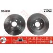 Jeu de 2 disques de frein arrière TRW DF4298 - Visuel 1