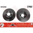 Jeu de 2 disques de frein arrière TRW DF4299 - Visuel 1