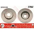 Jeu de 2 disques de frein avant TRW DF4310S - Visuel 1
