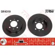 Jeu de 2 disques de frein arrière TRW DF4319 - Visuel 1