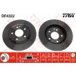 Jeu de 2 disques de frein avant TRW DF4322 - Visuel 1