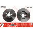Jeu de 2 disques de frein avant TRW DF4323 - Visuel 1