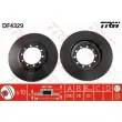 Jeu de 2 disques de frein avant TRW DF4329 - Visuel 1