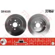 Jeu de 2 disques de frein arrière TRW DF4335 - Visuel 1