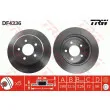 Jeu de 2 disques de frein arrière TRW DF4336 - Visuel 1