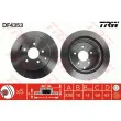 Jeu de 2 disques de frein arrière TRW DF4353 - Visuel 1