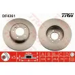 Jeu de 2 disques de frein avant TRW DF4361 - Visuel 1