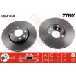Jeu de 2 disques de frein avant TRW DF4364 - Visuel 1