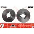 Jeu de 2 disques de frein arrière TRW DF4365 - Visuel 1