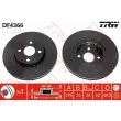 Jeu de 2 disques de frein avant TRW DF4366 - Visuel 1