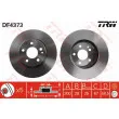 Jeu de 2 disques de frein avant TRW DF4373 - Visuel 1