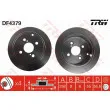 Jeu de 2 disques de frein arrière TRW DF4379 - Visuel 1