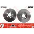 Jeu de 2 disques de frein avant TRW DF4383 - Visuel 1