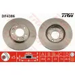 Jeu de 2 disques de frein avant TRW DF4386 - Visuel 1