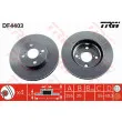 Jeu de 2 disques de frein avant TRW DF4403 - Visuel 1
