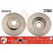 Jeu de 2 disques de frein avant TRW DF4416 - Visuel 1