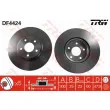 Jeu de 2 disques de frein avant TRW DF4424 - Visuel 1