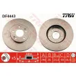 Jeu de 2 disques de frein avant TRW DF4443 - Visuel 1